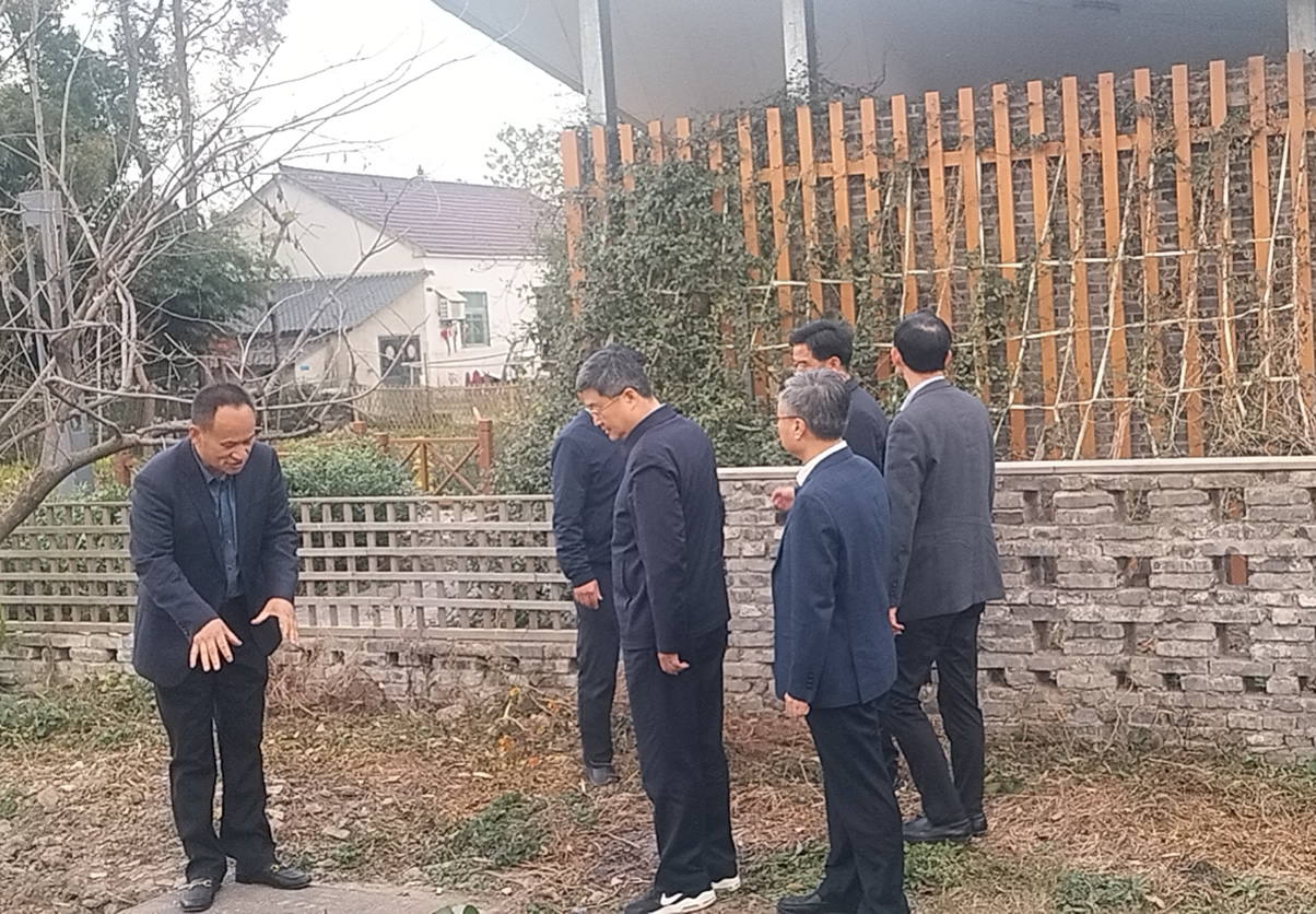 孫勇副省長調(diào)研農(nóng)村生活污水治理工作